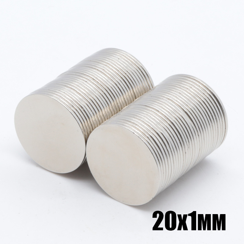 D20*1mm厂家现货钕铁硼强磁 强力磁钢20x1mm 圆形薄片吸铁石磁铁