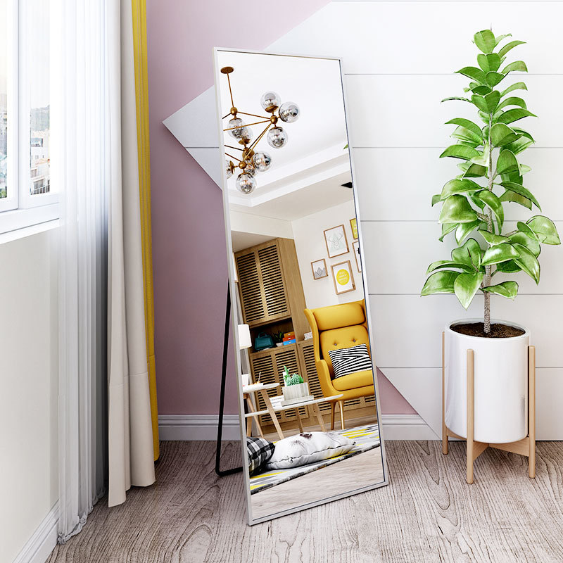 Full-Body Mirror Dress Floor Mirror Clothing Store Home Fitting Mirror Girl Bedroom Girl Wall Hanging Wall Ins Wind details Picture