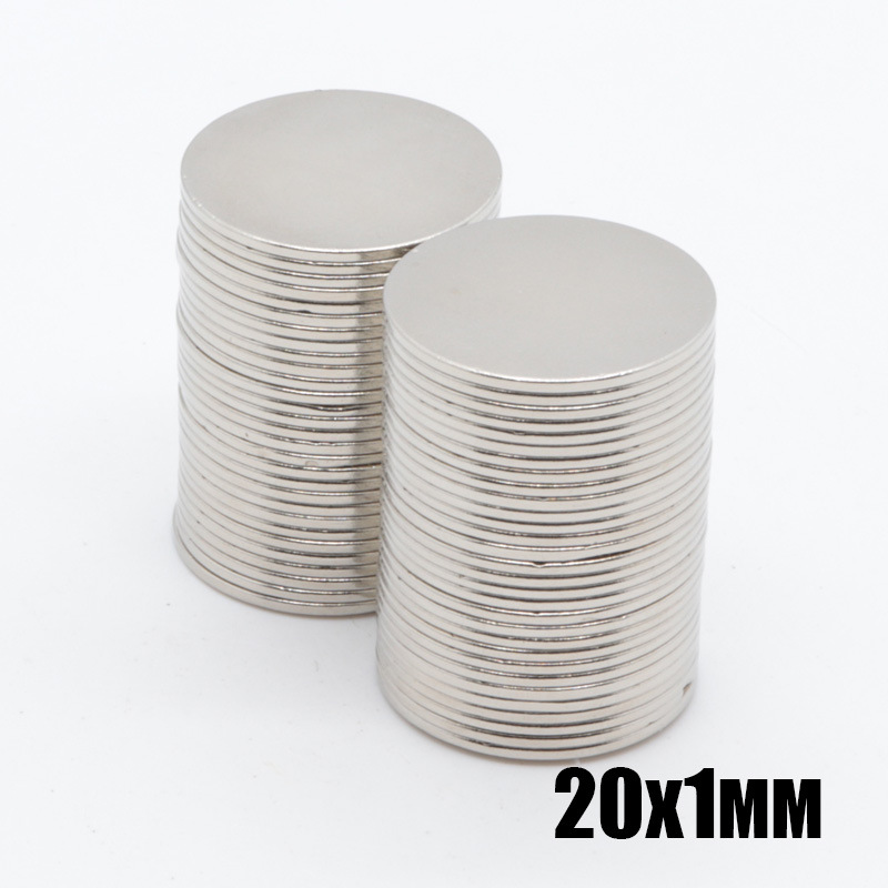 D20*1mm厂家现货钕铁硼强磁 强力磁钢20x1mm 圆形薄片吸铁石磁铁