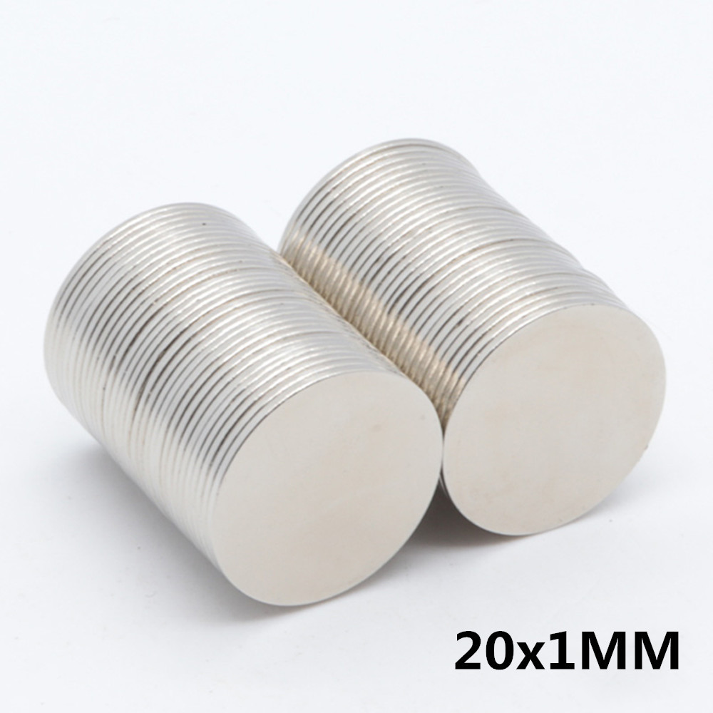 D20*1mm厂家现货钕铁硼强磁 强力磁钢20x1mm 圆形薄片吸铁石磁铁