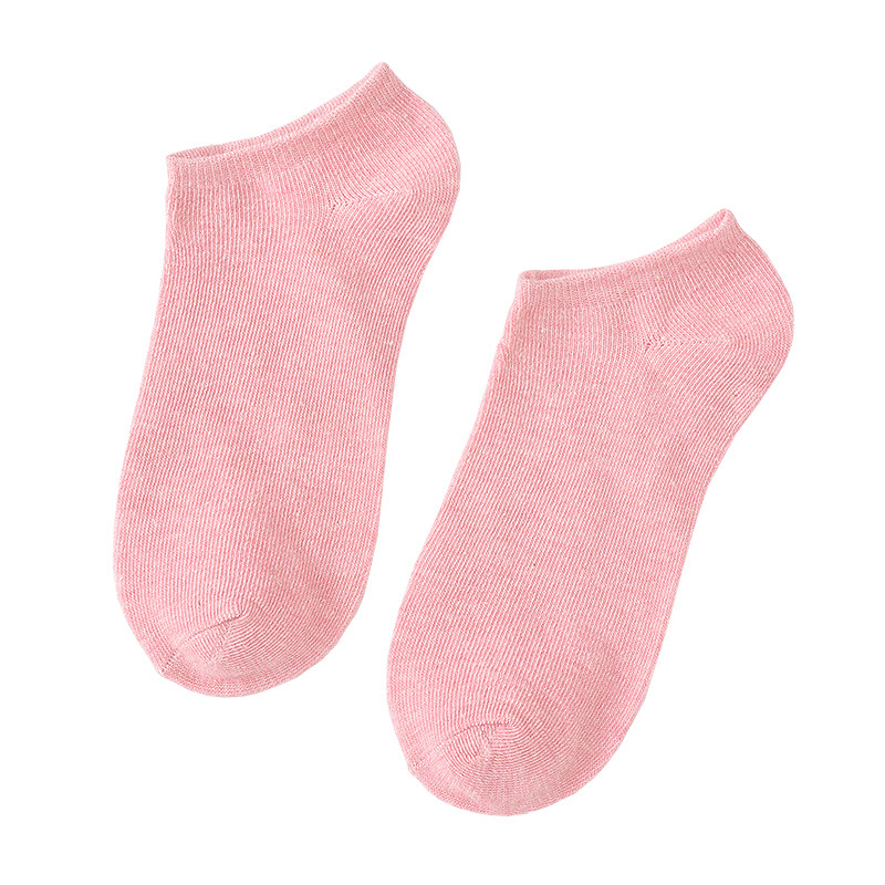 【独立包装】纯色棉女船袜 纯色女士短袜 opp袋子包装礼品袜子详情图5