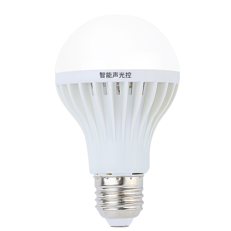led bulb sensor light turns off when people leave, fully automatic intelligent radar for night use in corridors and stairwells, human body sound and light control Item Picture