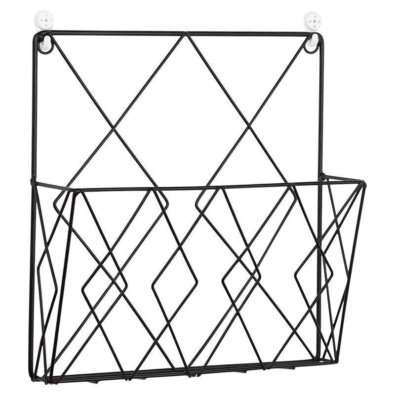 Modern Simple Iron Art Wall Bookshelf Newspaper Shelf Living Room Office Wall Decoration Bookshelf Magazine Storage Shelf Item Picture