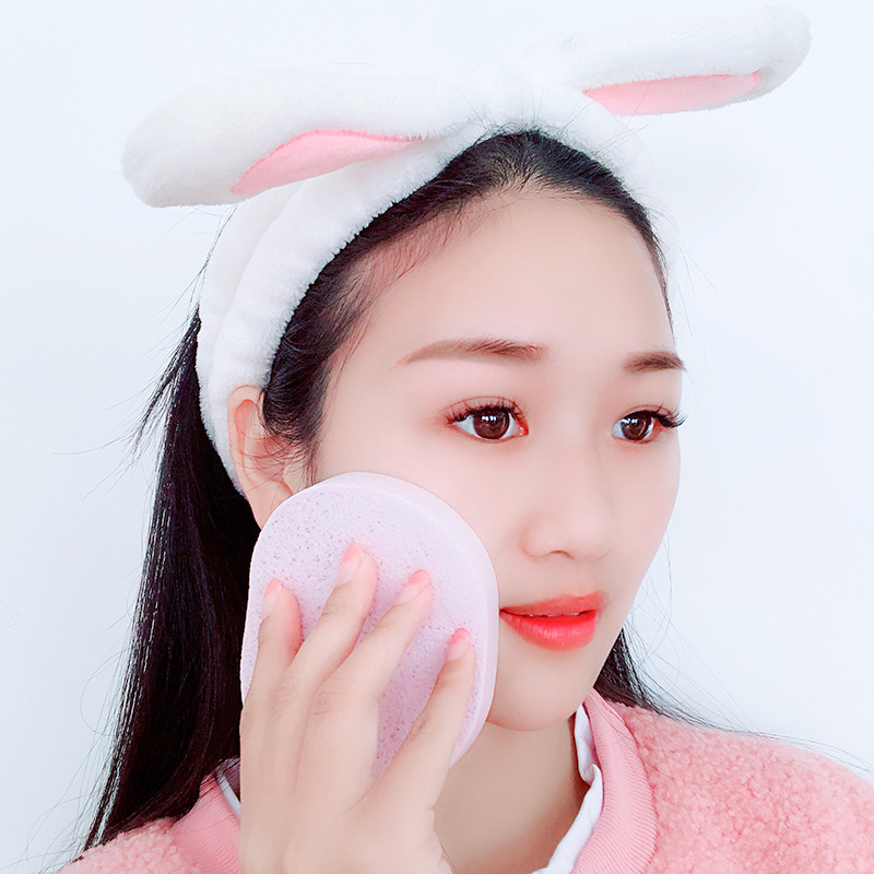 2752 Facial Cleanser Puff, Face sponge, Face Wipe Puff, thickened makeup remover Powder puff, Deep Cleansing Face towel, Seaweed Cleanser Application Scenario