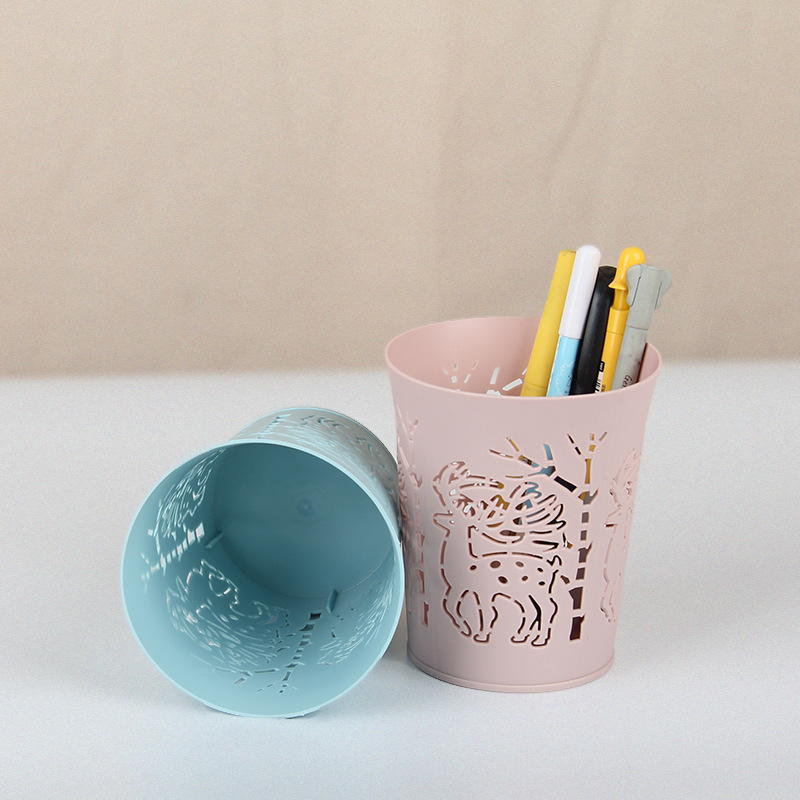 Mini trash can, pen holder, elk desktop potted plant, flowerpot, home and office garbage, mini wastebasket Specification image
