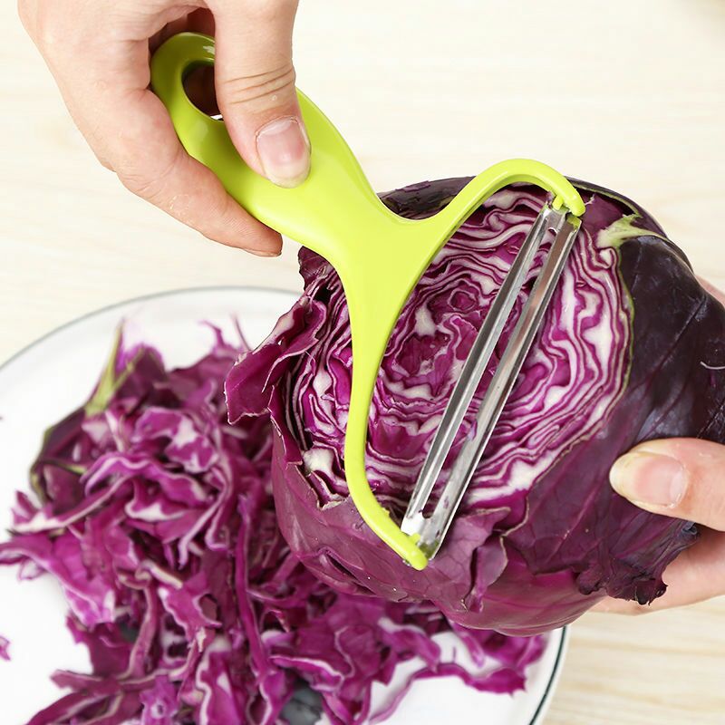 New large-sized green cabbage slicer, vegetable peeler, vegetable cutter, cabbage slicer, peeling knife, and peeler Specification image