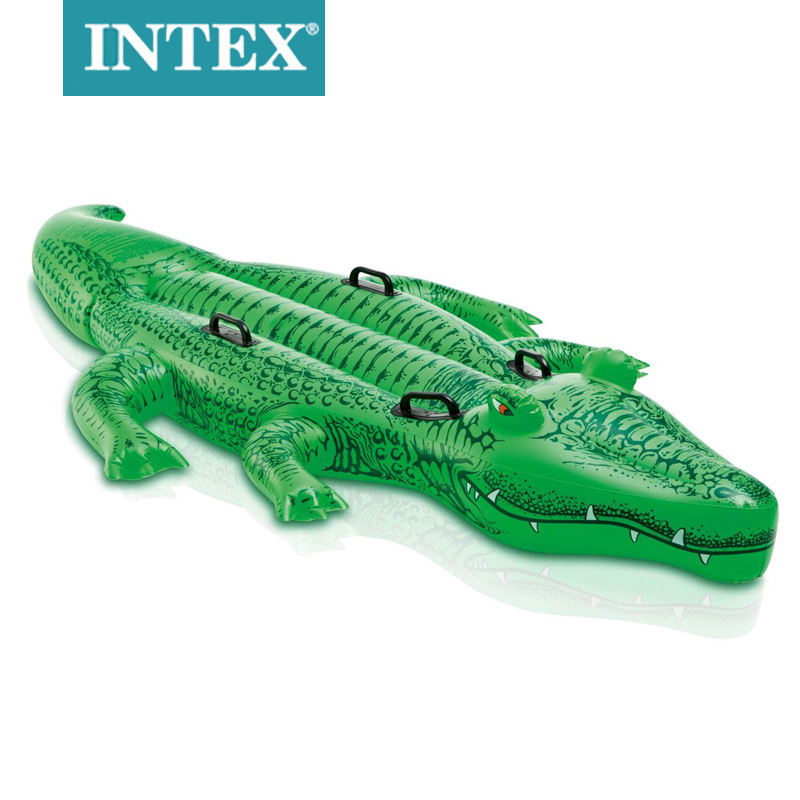 Wholesale of INTEX58562 large crocodile mount children's water inflatable float, animal float bed, and water inflatable toys Item Picture
