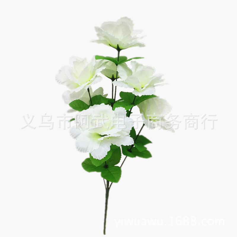 Seven simulated rose flowers, peacock roses Application Scenario