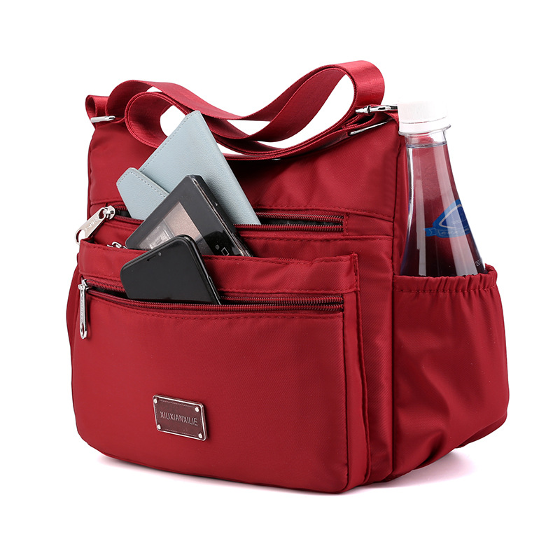 2024 New style bags: Middle-aged and elderly mom bags, Oxford cloth canvas bags, large-capacity single-shoulder bags, crossbody bags, women's bags Specification image