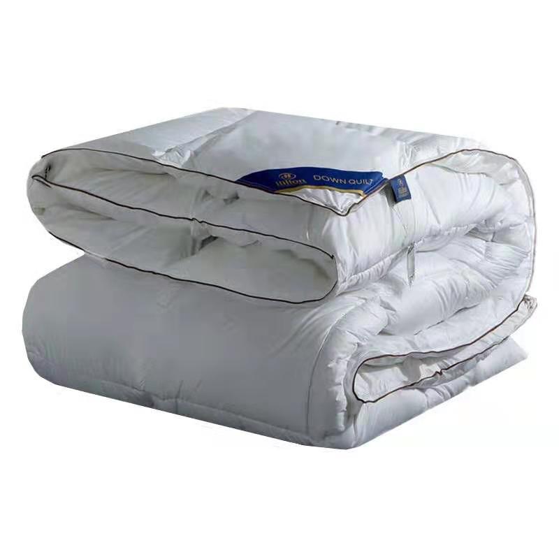 A hair substitute feather velvet cotton quilt, hotel thickened 8-pound winter quilt, silk cotton gift quilt, spring and autumn double quilt for homestay Item Picture
