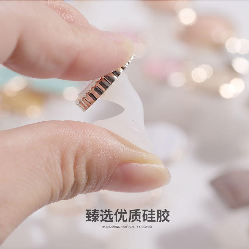 Cross-border new finger parting device manufacturers direct nail tools toenail silicone separator South Korea wind toe parting device Specification drawing