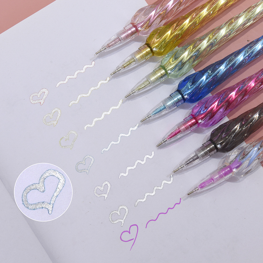 (Creative) Colorful double-line pen three-dimensional outline diy planner marker pen students use marker pens to mark pens Specification image