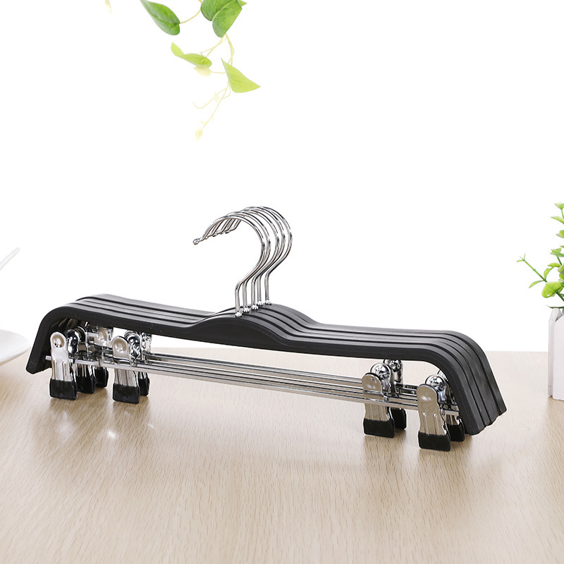 Durable thickened plastic household plywood trouser rack, simple style for drying trousers, anti-slip dipped rubber head anti-slip trouser rack details Picture