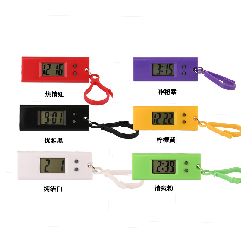 Wholesale electronic small wall watch, backpack keychain watch, student exam watch, advertising timer manufacturer Item Picture