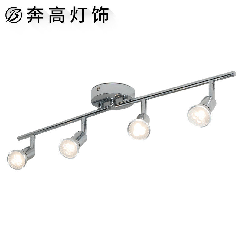 Cross-border 4 led spotlights with ceiling flower spotlights in exhibition hall with open background wall kitchen adjustable spotlights full figure