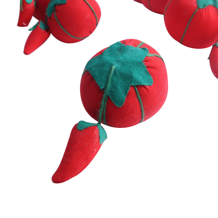 Factory direct sales and wholesale of sewing kits, accessories, red tomato-shaped needle pricks and needle sockets, cross-border exclusive supply for watermelons Specification image