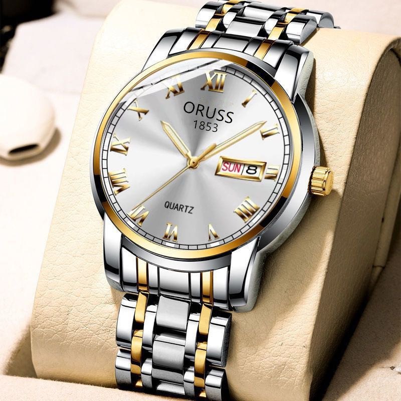 Swiss brand fully automatic movement watch, luminous stainless steel calendar watch, men's Korean version couple quartz non-mechanical watch Application Scenario