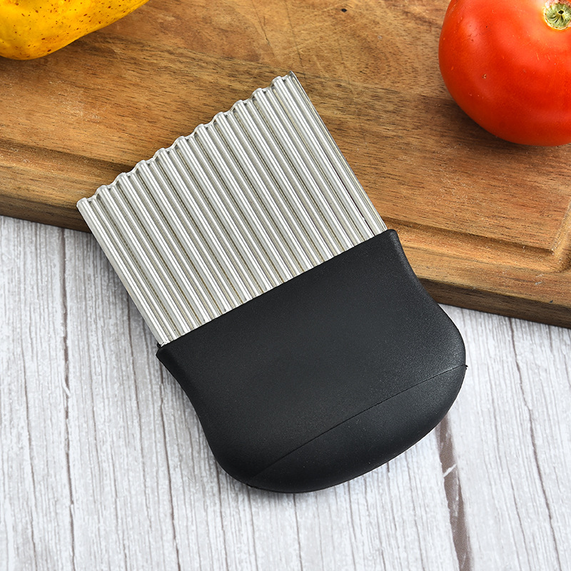 Wholesale multi-functional stainless steel potato slicer, manual household wave knife, easy to clean kitchen small tools from the manufacturer