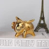 Nordic creative ceramic electroplated animal handicrafts, tabletop ornaments, small gifts, decorative items, bonsai, trinkets, return gifts Application Scenario