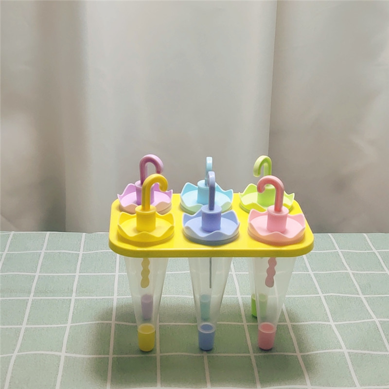 创意卡通冰棍模冰棒盒六组伞形水果清凉夏日带盖自制优质环保PP