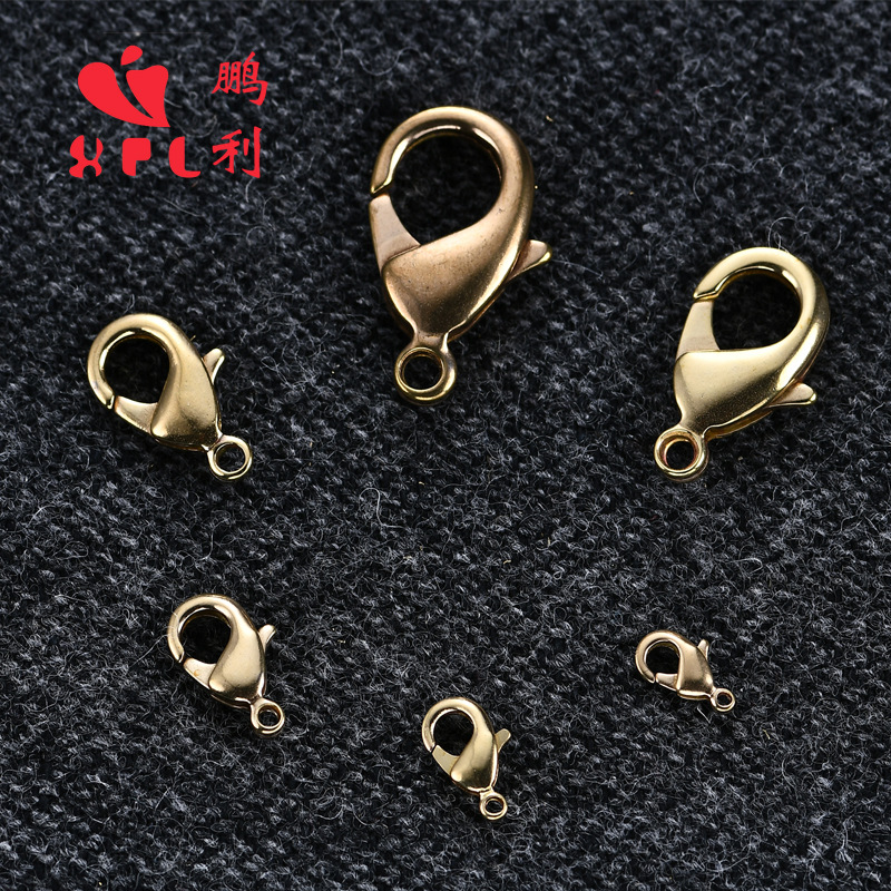 Qingdao Korean-made copper lobster clasp 901 series DIY jewelry accessory necklace clasp, high-quality and not easy to be plated Application Scenario