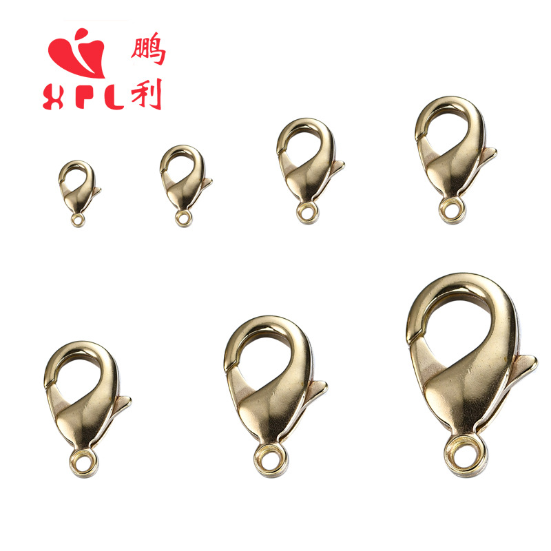 Qingdao Korean-made copper lobster clasp 901 series DIY jewelry accessory necklace clasp, high-quality and not easy to be plated Item Picture