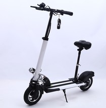 A folding electric vehicle adult 10 inch aluminum alloy scooter off-road double disc brake electric scooter