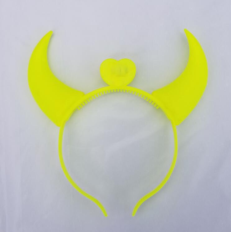 发光牛角发箍牛角灯发光花环头饰发光牛角头箍演唱会用品批发详情图4