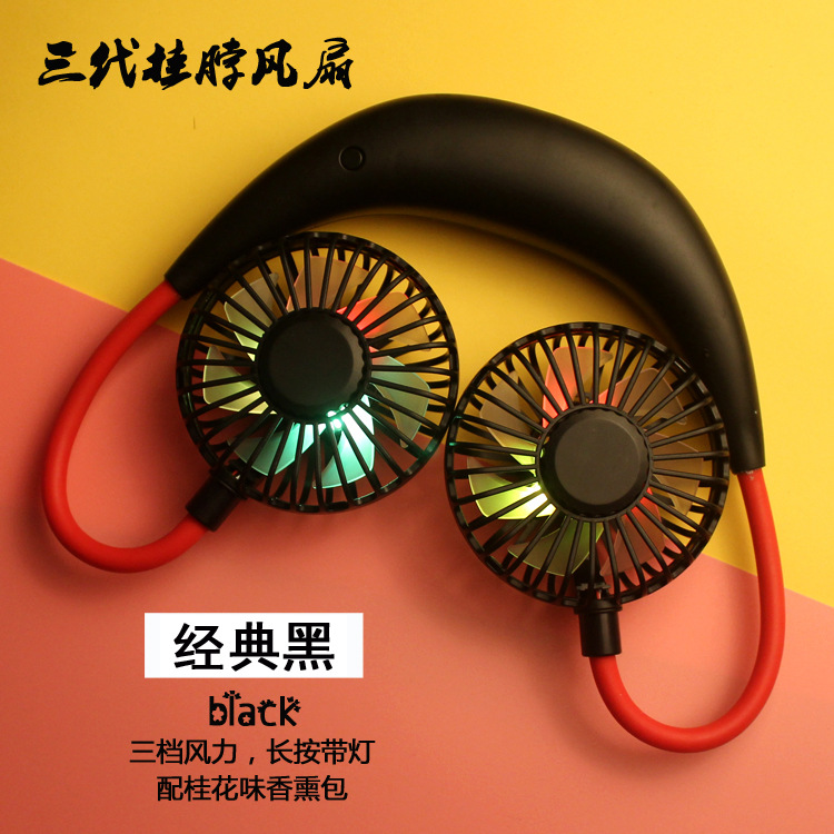 Lazy person's neck fan with USB charging, portable outdoor sports fan for summer Application Scenario