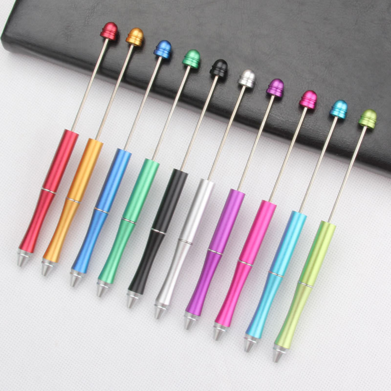 Metal Beaded Pen Wholesale Creative Beaded Ballpoint Pen Diy Ballpoint Pen Personality Metal Diy Beaded Pen Specification drawing