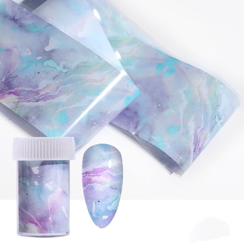 Nail art transfer paper ink-dye nail marbled cloud starry sky sticker Japanese DIY decoration 100cm Application Scenario