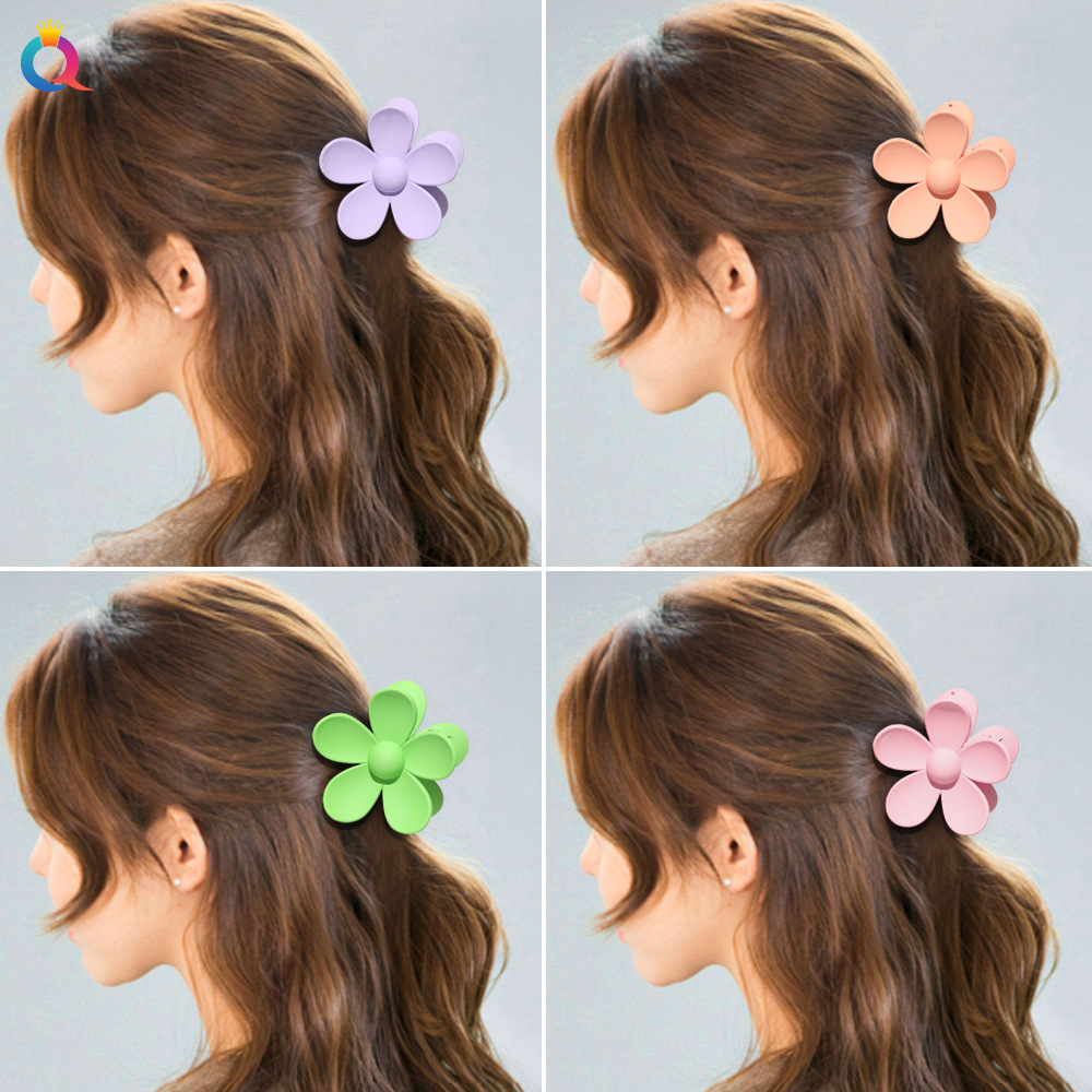 Qiyue Spring and Summer candy-colored hair clips, sweet flower hair clips, wholesale fresh hair clips, hair clamps, hair accessories Specification image
