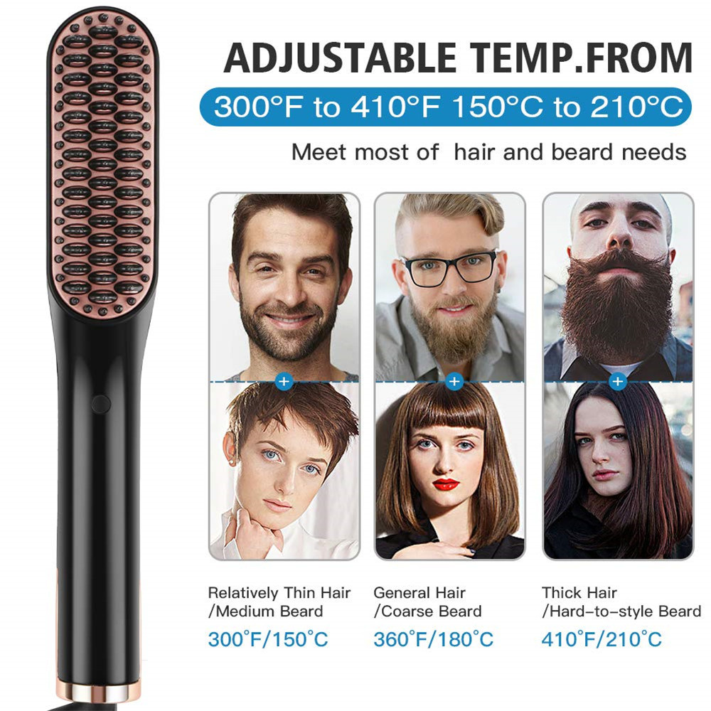New cross-border hair straightening comb, clipper, multi-functional hair straightening and curling tool, curling iron, hair straightening and hairdressing device details Picture