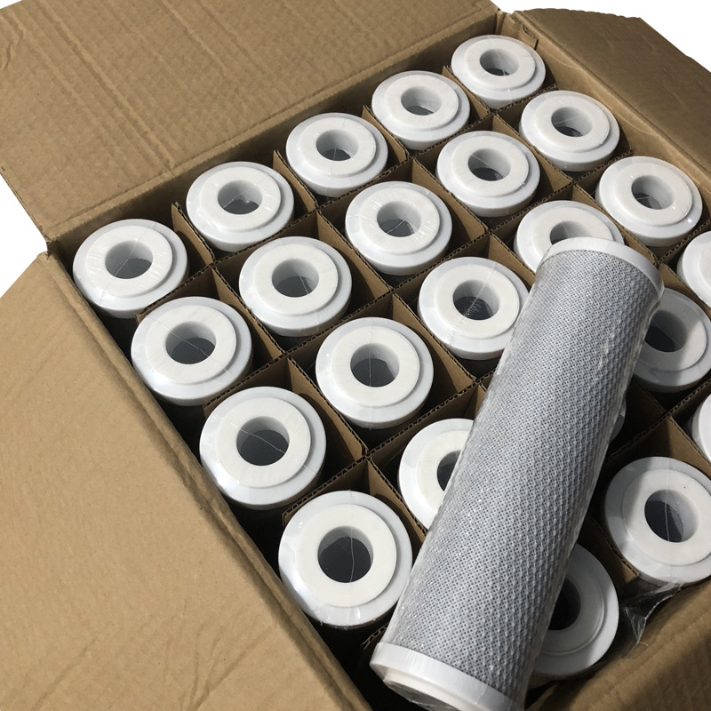 Home purificador de agua elemento de filtro 10 "CTO comprimido carbón activado CTO carbón rod purificador de agua elemento de filtro Specification image