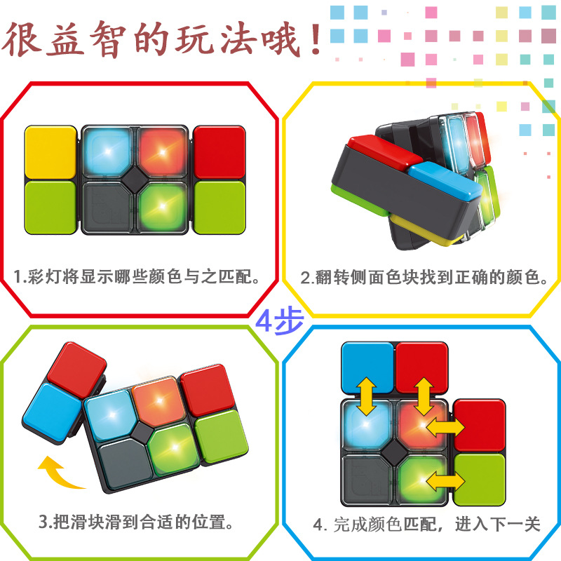 Music Magic Cube, versatile children's educational toys, multi-functional intelligence development, brain-stimulating light, boys' gifts, cross-border Item Picture