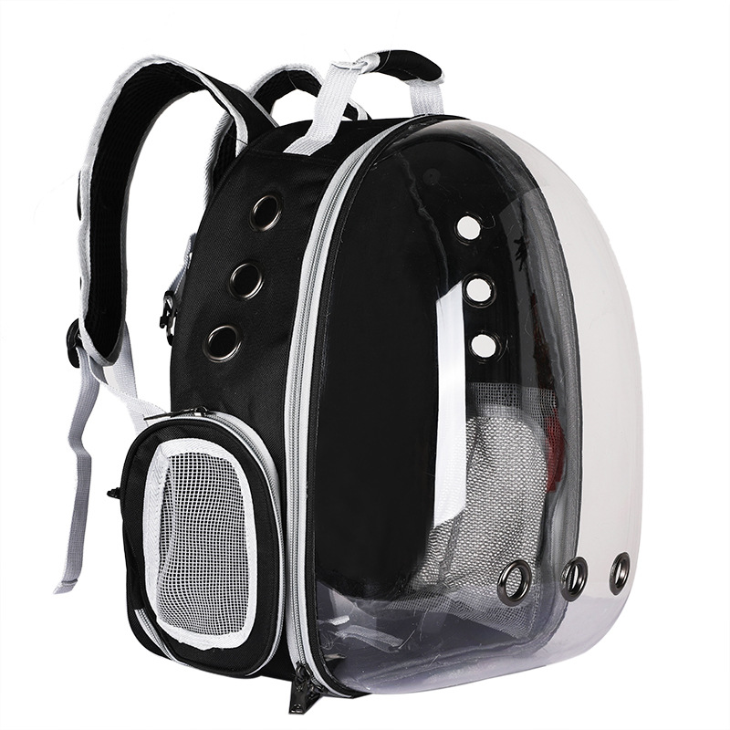 Bolsa de gato mochila para mascotas para salir portátil cápsula espacial transparente bolsa para mascotas para salir suministros para gatos mochila transpirable