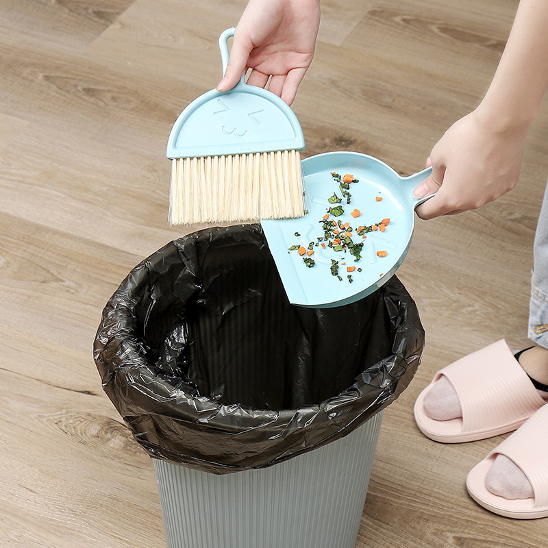 2937 Home Desktop Mini Broom Keyboard Cleaning Brush Small With Dustpan Small Broom Set Computer Debris Brush details Picture