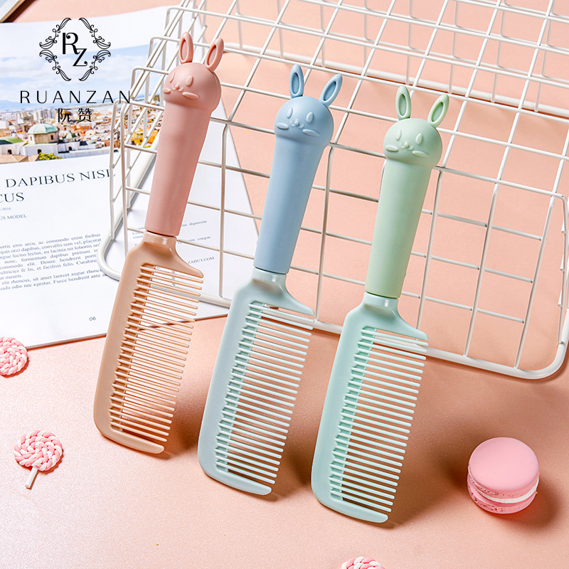 Cute Bunny Comb Wholesale Cartoon Girl Hair Comb Child Fairy Comb Portable Long Hair Smooth Anti-Static Comb Application Scenario