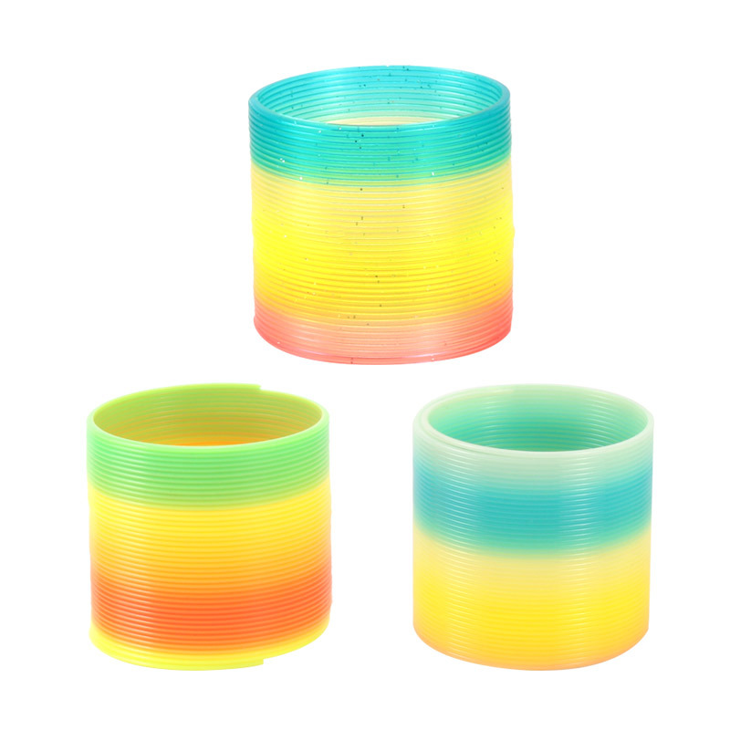 Cross-Border Selling Hot Rainbow Ring Medium Rainbow Ring Elastic Rainbow Ring Spring Color Ring Jenga Hula Hoop Item Picture