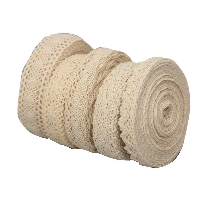 棉线花边 波浪机织棉线花边 手工DIY服装窗帘材料 棉线蕾丝花边详情图5