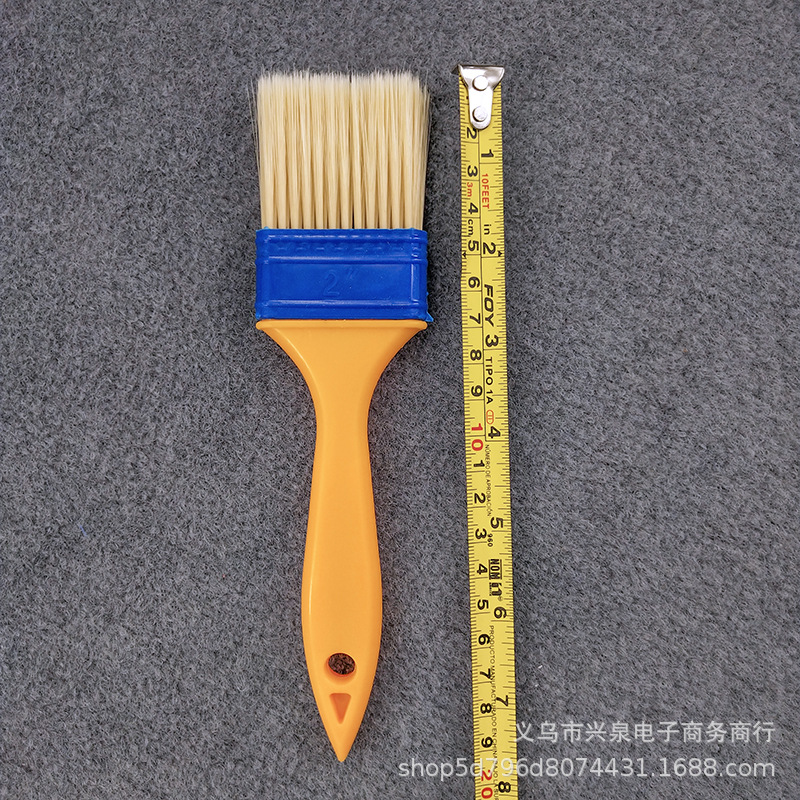 【 Zone 3-6 】 No. 2 thickened blue-headed brush 20/ box 720/ box No. 2 thickened paint brush Nylon filament paint brush Plastic-handled brush Cleaning brush Barbecue Dust removal Paint brush wholesale Specification image