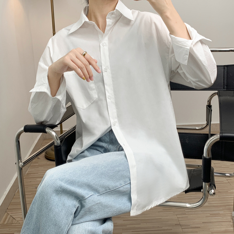 斜襟/衬衣/衬衫男士夏季休闲/女式真丝短袖/新中式细节图