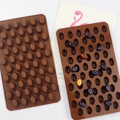 Minghao Mini Chocolate Bean Coffee Bean Silicone Chocolate Mold Silicone Ice Grid Mold Diy Baking Mold