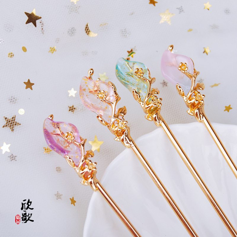 古风发簪琉璃神棍簪网红汉服发饰超仙古装头饰百搭簪子配饰发饰品