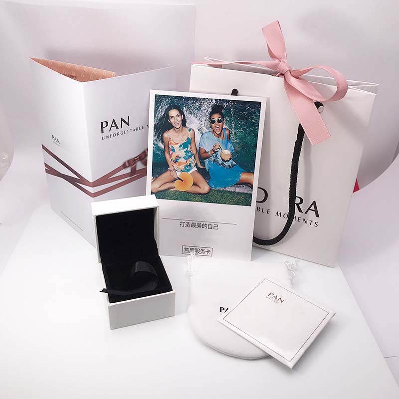 Pan Family Packaging Bracelet box, necklace box, ring box, five-piece set, jewelry gift box set wholesale, one-piece consignment Specification image