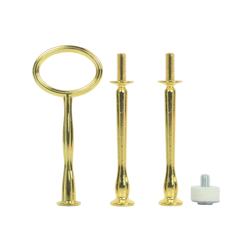 European three-layer cake and dessert stand Mini oval fruit tray hanger Zinc alloy multi-layer bracket tray hanger full figure