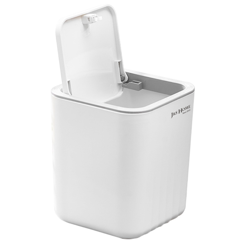 Bathroom Toiletry Table Press Trash Can Creative Car Plastic Desktop Mini Trash Can With Lid Item Picture