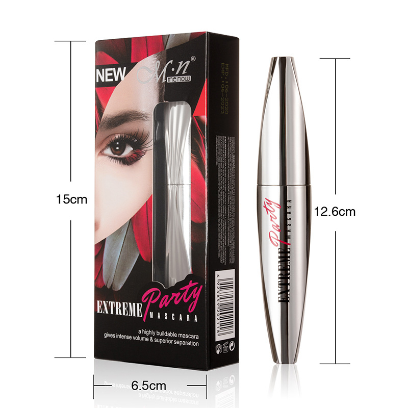 Menow Cammy Non-Smudging Fine Brush Mascara For Women Waterproof Styling With Wooden Eyebrow Pencil Item Picture