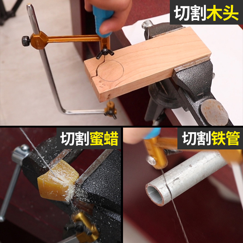 Wholesale mini wire saws, woodworking decorative saws, hand wire saws, curve saws, U-shaped saws, manual saws, and small saws details Picture