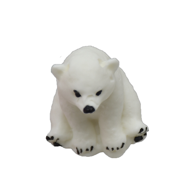 Diy Baking Silicone Fondant Hand Soap Mold Chocolate Baking Mold Three-Dimensional Animal Polar Bear details Picture